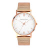 Hodinky Christian Lovell Premiere Rose Gold Structure White Mesh Rose Gold