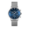 Hodinky Cluse Aravis Chrono Mesh Blue, Silver Colour