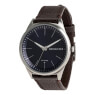 Hodinky Quiksilver Bienville Leather Silver Blue Dark Brown BYJ0