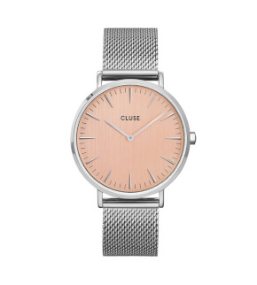 Cluse Boho Chic Mesh Bicolour Silver Pink