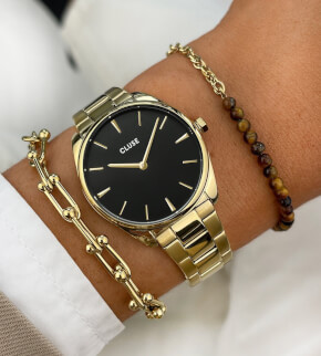 Cluse Féroce Petite Steel Black / Gold
