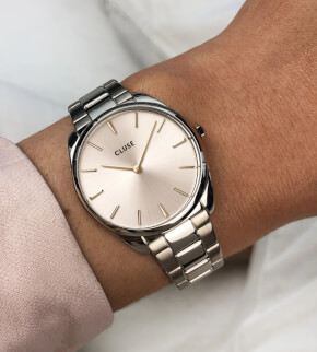 Cluse Féroce Petite Steel Pink Gold