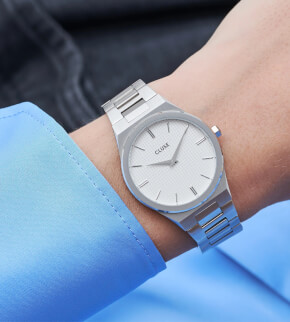 Cluse Vigoureux Steel White, Silver Colour