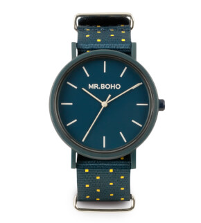 Mr. Boho Gomato Yellow/Blue Square