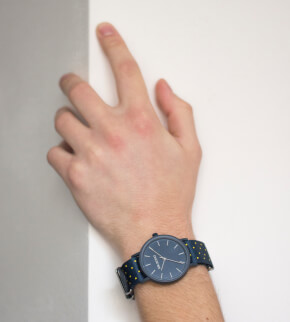 Mr. Boho Gomato Yellow/Blue Square