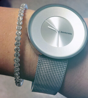 Lambretta náramek Crystal Bangle Silver 2mm