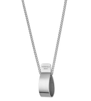 Rosefield náhrdelník Lois Folded Charm Necklace Silver