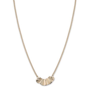 Rosefield náhrdelník Lois Liquid Waved necklace landscape Gold