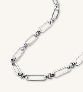Rosefield náhrdelník Multilink Necklace Silver