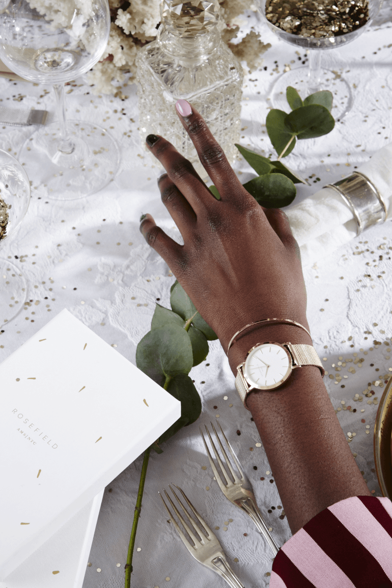 D&aacute;rkov&yacute; box - Tribeca White Rose Gold + Wooster Rose Gold Small