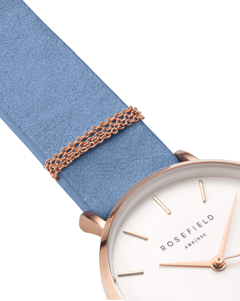 The West Village Rose Gold White / Airy Blue